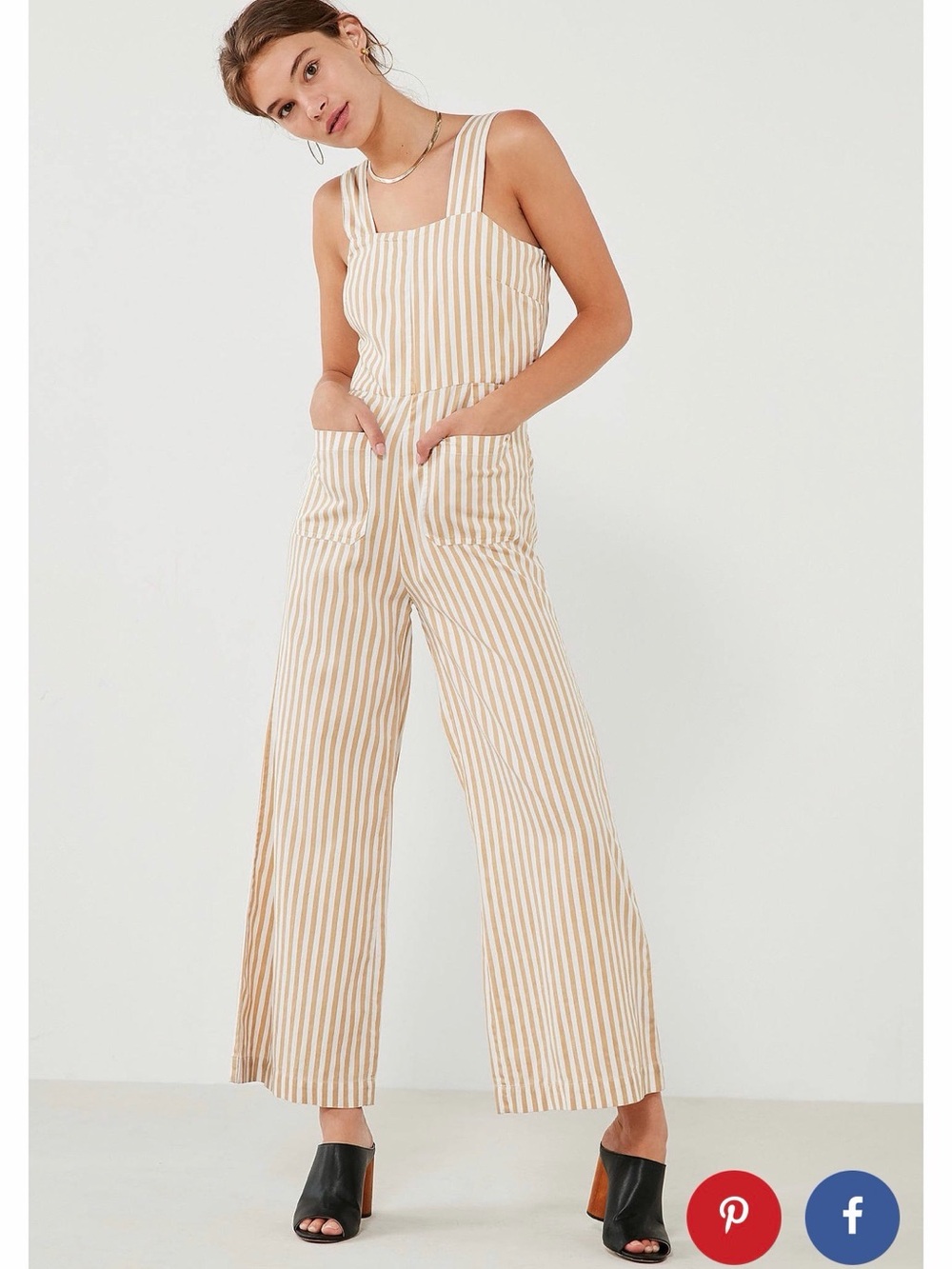 Rolla’s Sailor Striped Wide-Leg Jumpsuit Beige Wide-Leg Jumpsuit NWT SOLD OUT